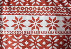 Andover Ruff Snowflake Red   Scandinavian Fabric